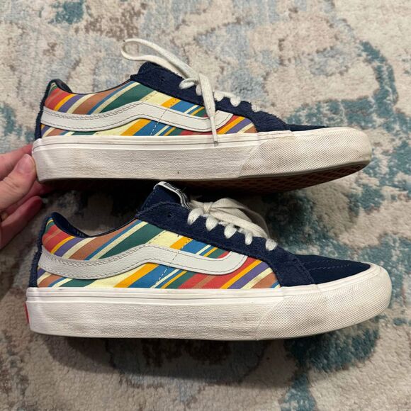 VANS Sk8 Low Reissue Retro Stripes Low Top Sneakers Size 8 - Picture 3 of 8